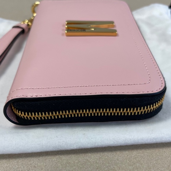 Moschino Couture Pink Zip Around Large Wristlet Wallet - NWT - Picture 6 of 13